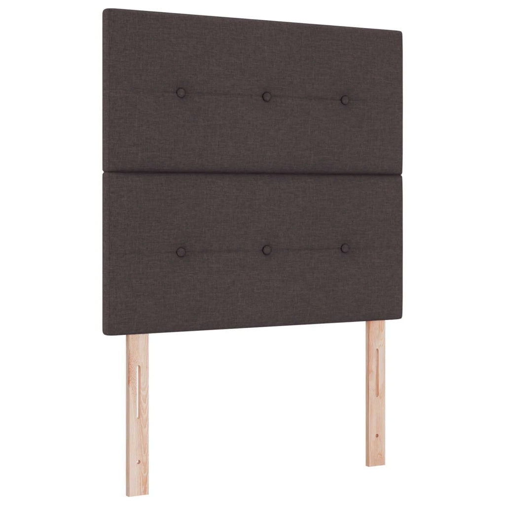 Letto box spring con materasso Marrone Scuro 120 x 190 cm 3454095