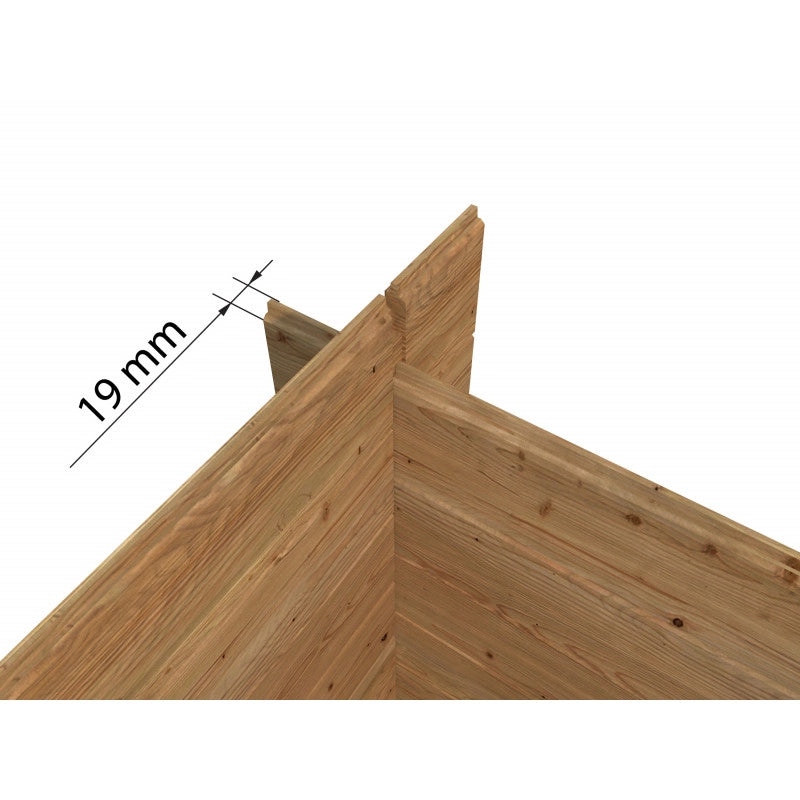 Casetta in legno impregnato 206x176 cm pareti 19 mm  Esterni da Vivere Paola