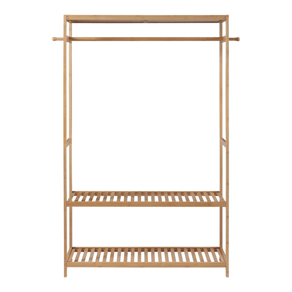 Stand Appendiabiti Herøy Armadio Aperto per Guardaroba 165 x 100 x 35 cm Bambù Naturale [en.casa]