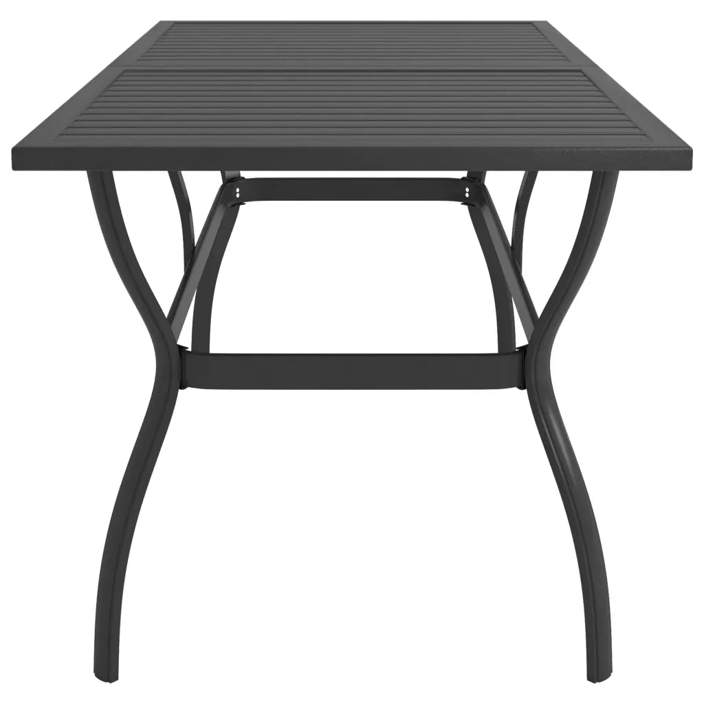 Set da Pranzo da Giardino 9 pz in Textilene e Acciaio