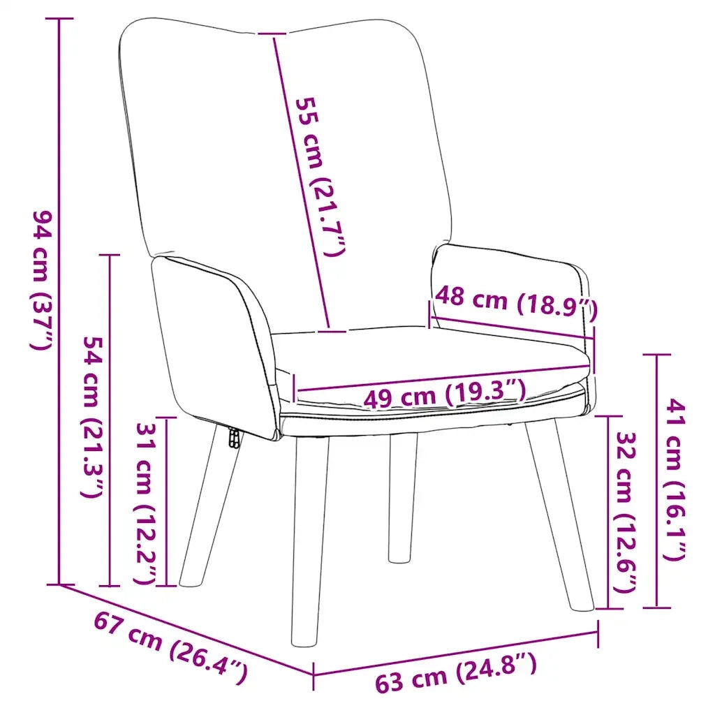 Poltrona | Sedia Relax Grigio chiaro 63 x 67 x 94 cm