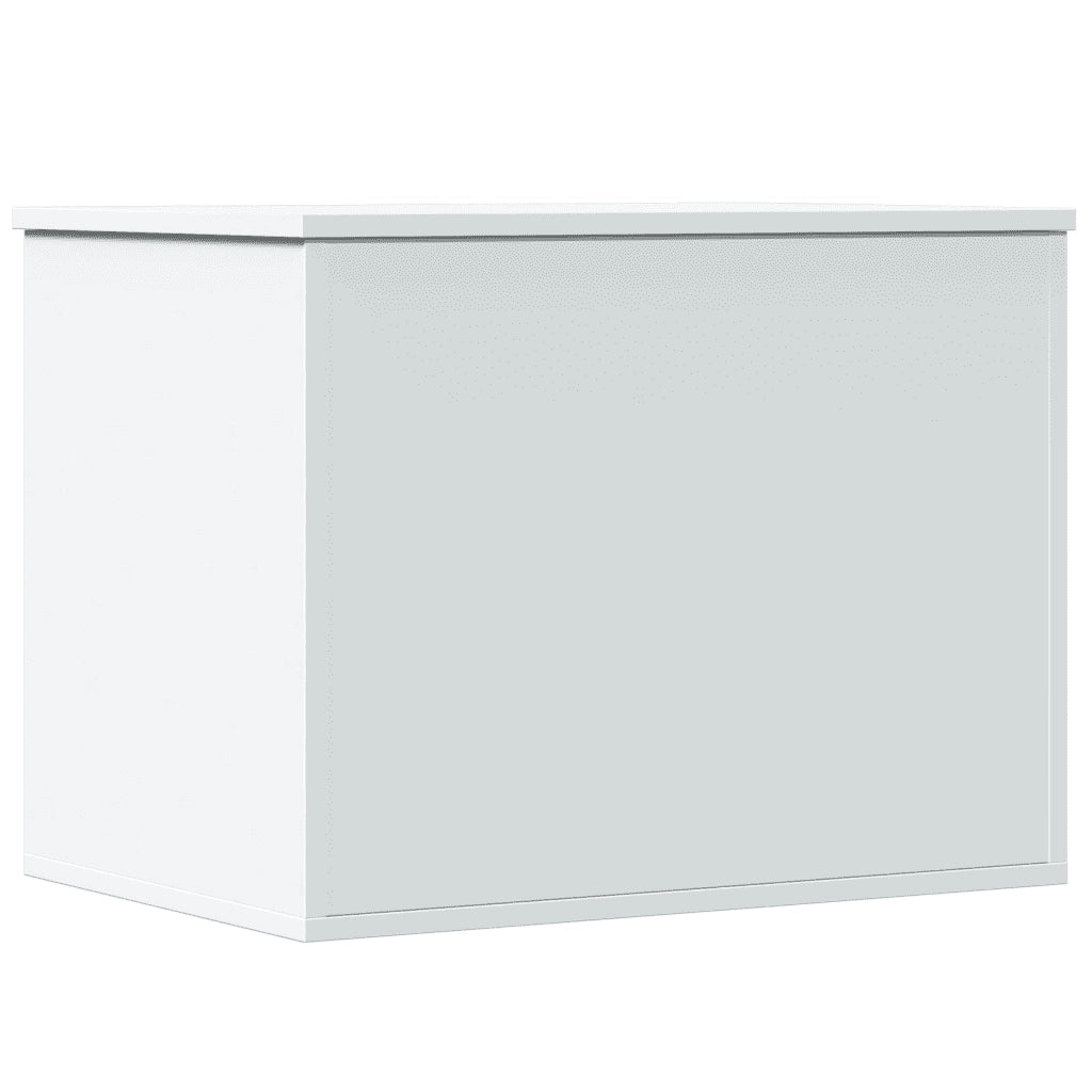 Contenitore Portaoggetti Bianco 60x42x46 cm Legno Multistrato 840653
