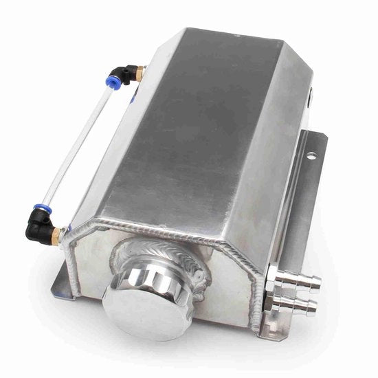 Serbatoio per liquidi 1L - Alluminio - Reservatorio di overflow - Chiave di scarico - Indicatore del livello di liquido - Installazione semplice - Alta durata - Serbatoio di overflow