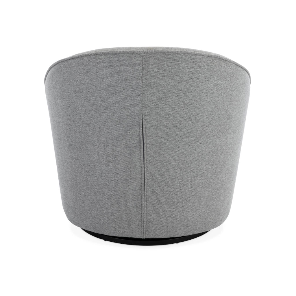 Poltrona girevole 360° con cuscino, grigio chiaro