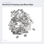 Crimpatura Mou 100 Stuks - Connettore Cavo in Alluminio - Resistente alla Corrosione - Duraturo - Dimensione Foro 1,5 mm - Connettore Cavo