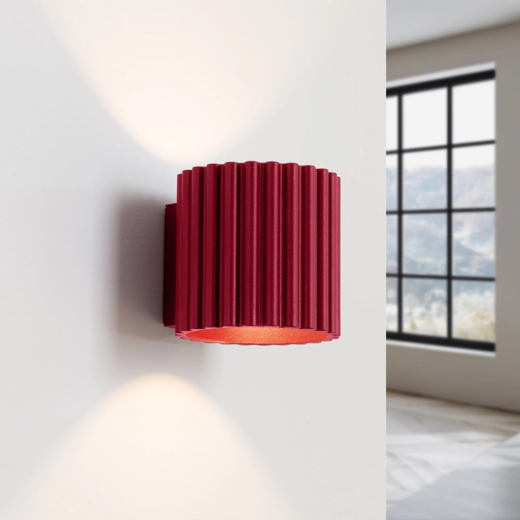 Lampada da parete AURA bordeaux G9
