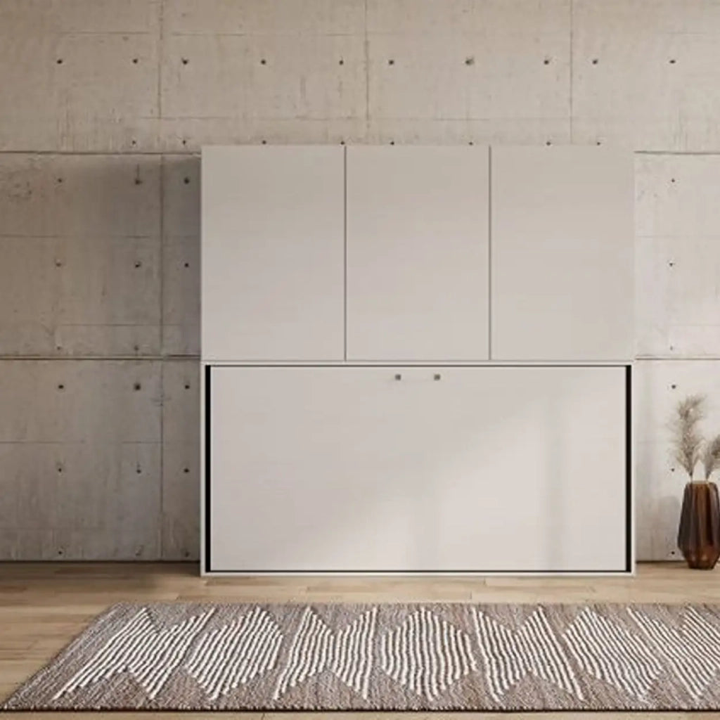Letto singolo a scomparsa Kando comp.D bianco frassino