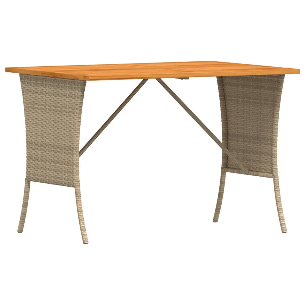 Set da Pranzo da Giardino 3 pz con Cuscini Beige in Polyrattan 4104137