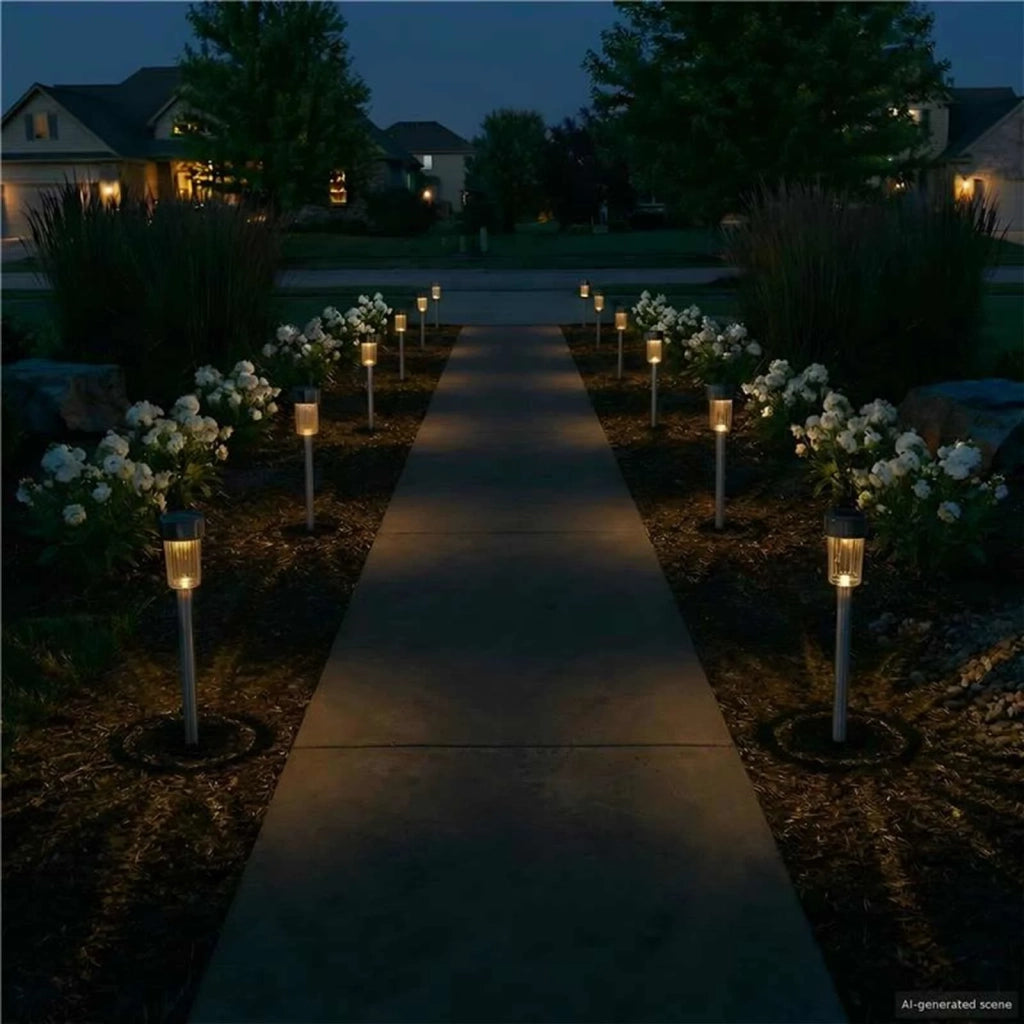 Luci solari da esterno con picchetto 24 pcs Bianco caldo 42042711