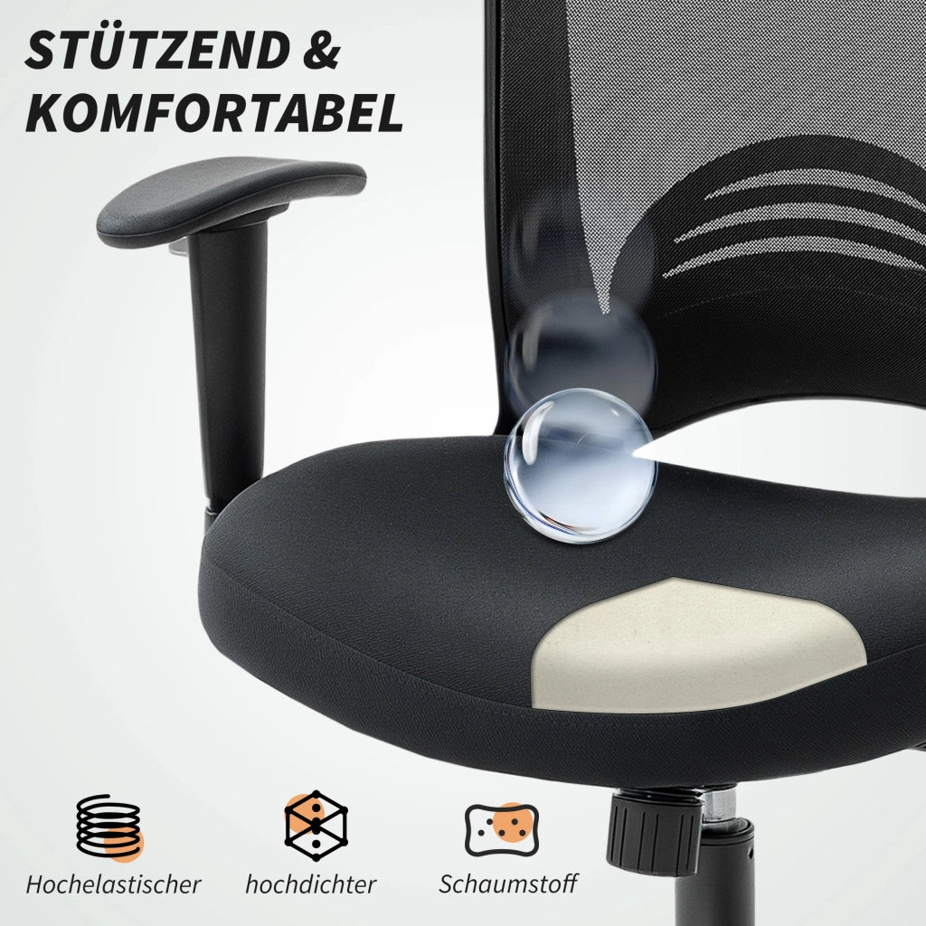 Sedia da ufficio rete ¨C Minimal ¨C nero