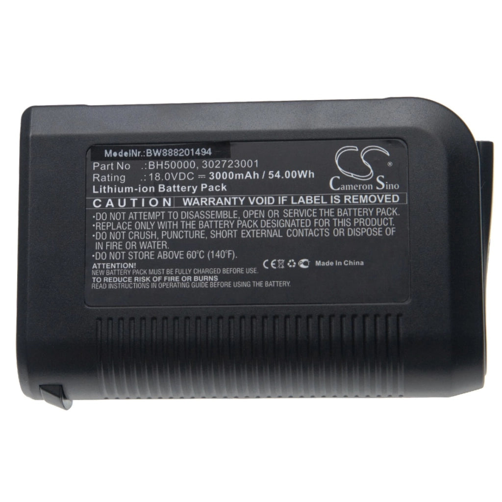 Batteria per aspirapolvere sostituisce Hoover BH50000, 302723001 - 3000mAh, 18V Li-Ion