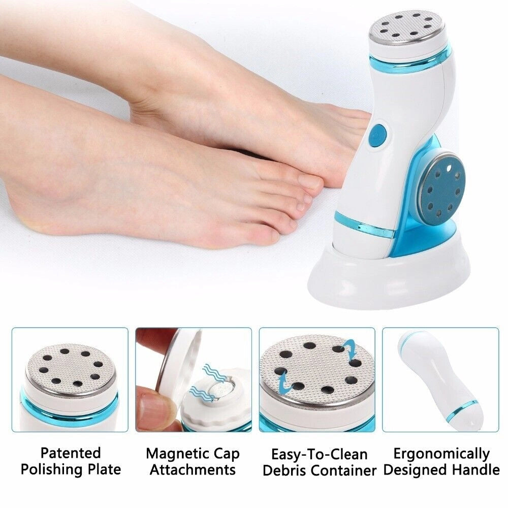 Rimuovi calli elettrico duroni piedi pedicure 3 testine AE-909B