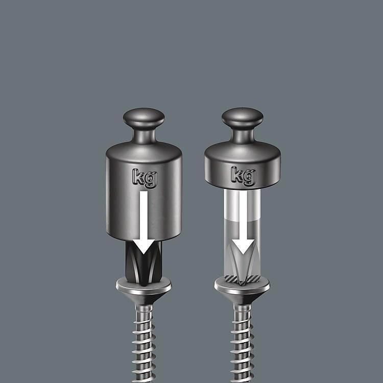 Wera 05105631001 Kraftform Big Pack 100 VDE Set cacciaviti isolati 14 pezzi con impugnatura ergonomica Kraftform Plus e punta Lasertip colore Nero