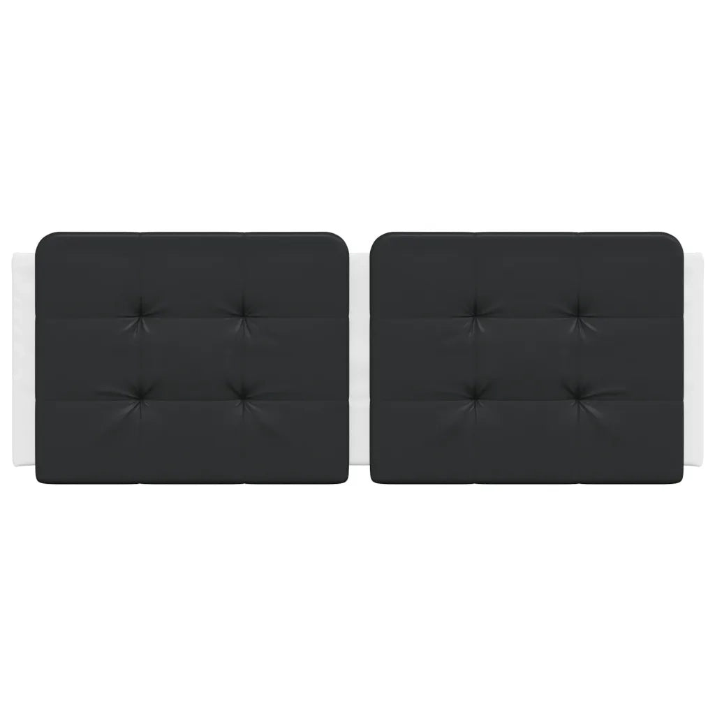 Cuscino Testiera Zadar Nero e Bianco 120 cm in Similpelle 374856