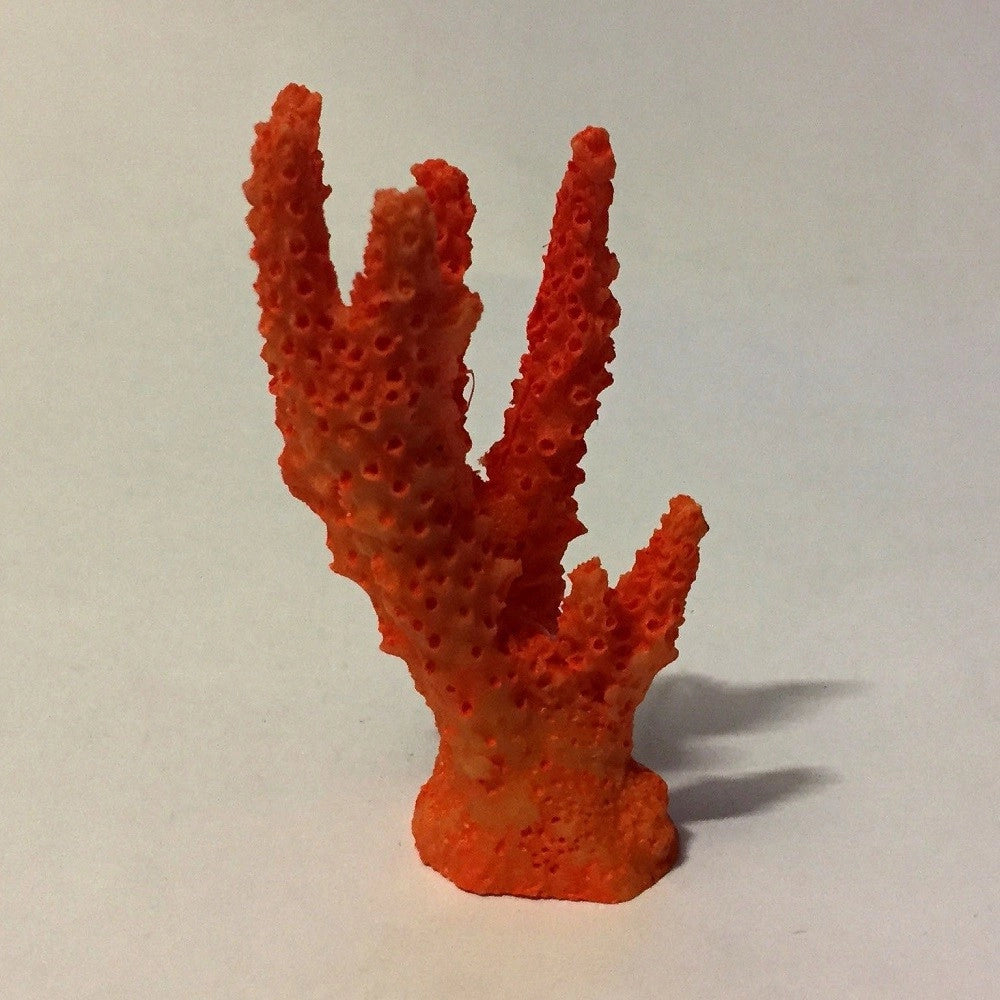 Trade Shop - Corallo Finto In Resina 7cm Orange Artificiale Per Decorazioni Acquario Addobbi -