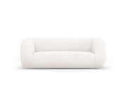 Cosmopolitan Design - Divano "Essen" 2 posti in bouclé bianco 