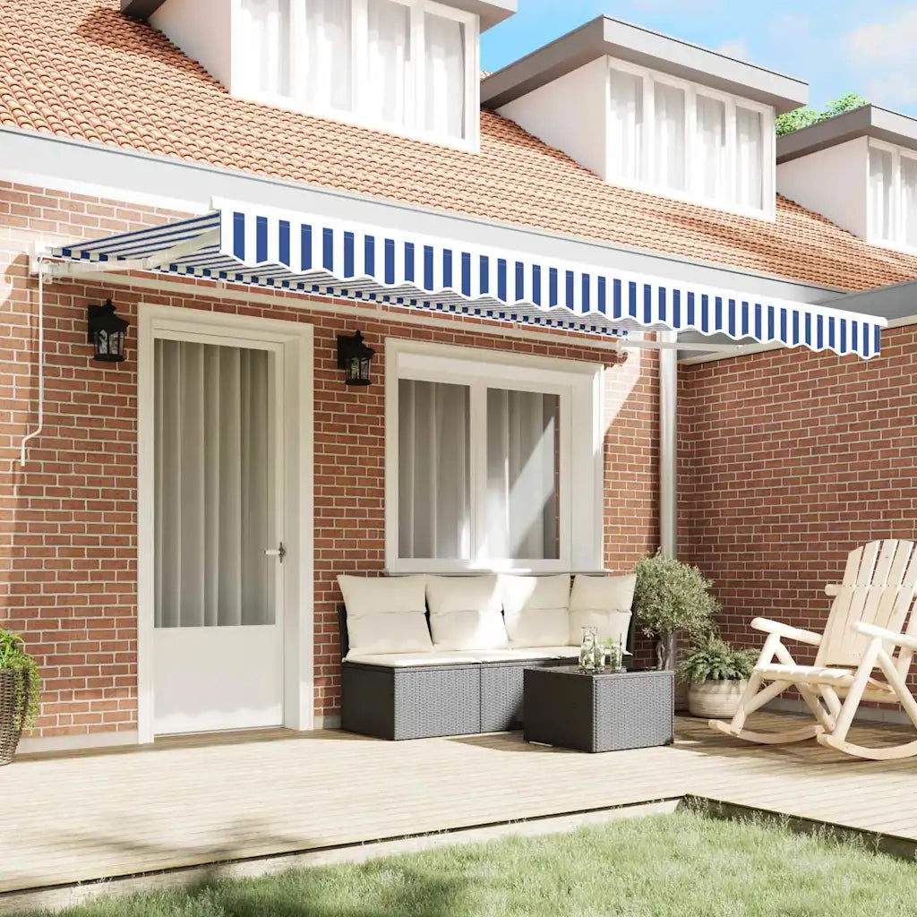 Struttura della tenda Blu e Bianco 350 x 200 cm 3329619