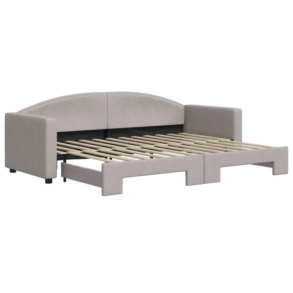 Divano letto | Sof¨¤ letto | Letto singolo Estraibile Tortora 80x200 cm Tessuto