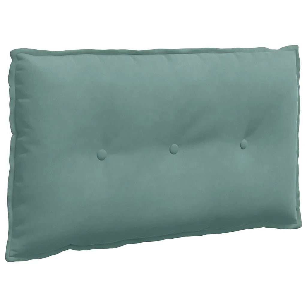 Cuscino per Schiena Verde Mare 80 x 50 cm Tessuto in Cords 42014728
