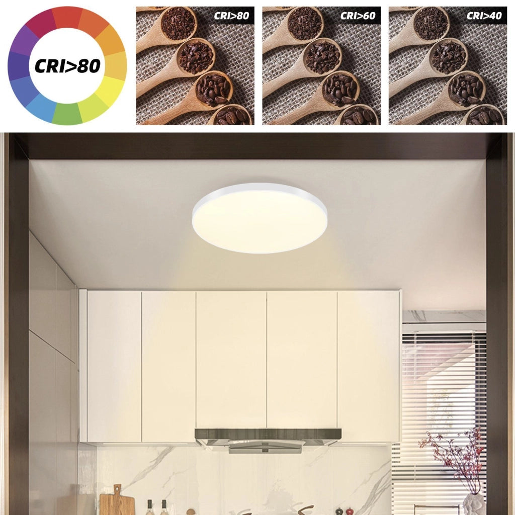ZMH Lampada da soffitto plafoniera LED luce continua 37x2 5 cm dimmerabile