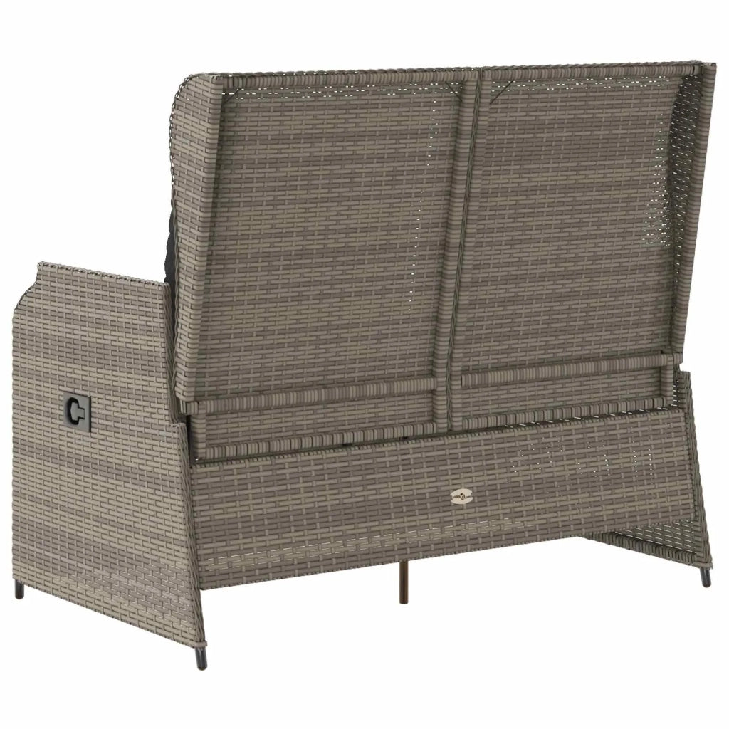 Panchina da Giardino | Panca da Giardino Grigio polyrattan
