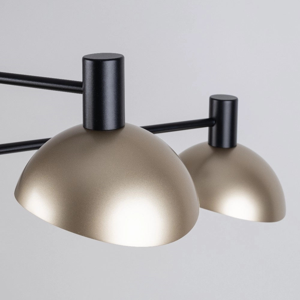 Lampada a sospensione Artis nero oro 3xE14 Sigma Lighting