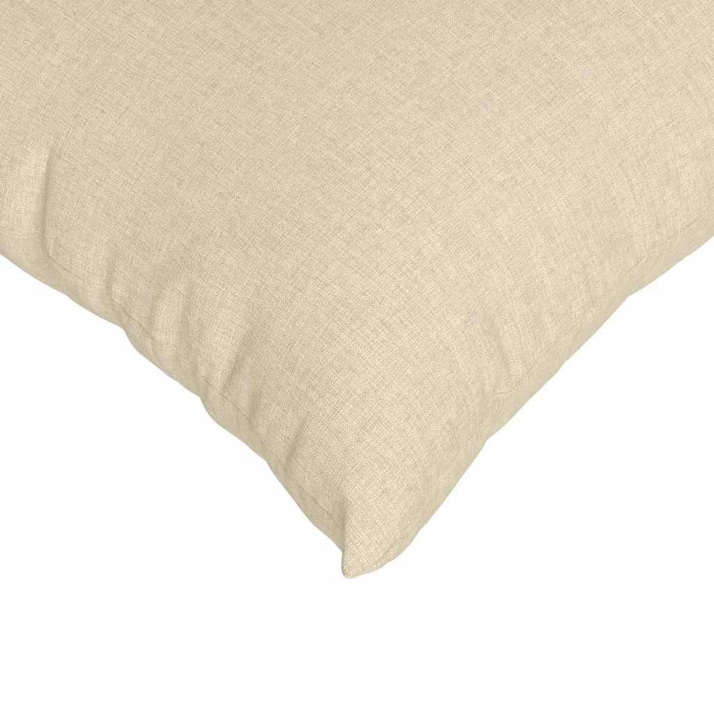 Cuscini da Divano 2 pz-Set di 2 Cuscini per Sofa Crema 60 x 60 cm Tessuto 655145