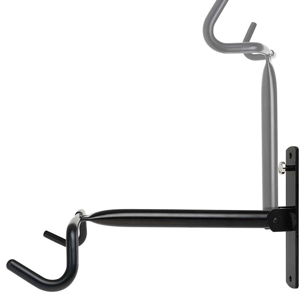 Trade Shop - Ganci Porta Bicicletta Bici Da Muro Supporto Bike Pieghevole 31cm In Acciaio -
