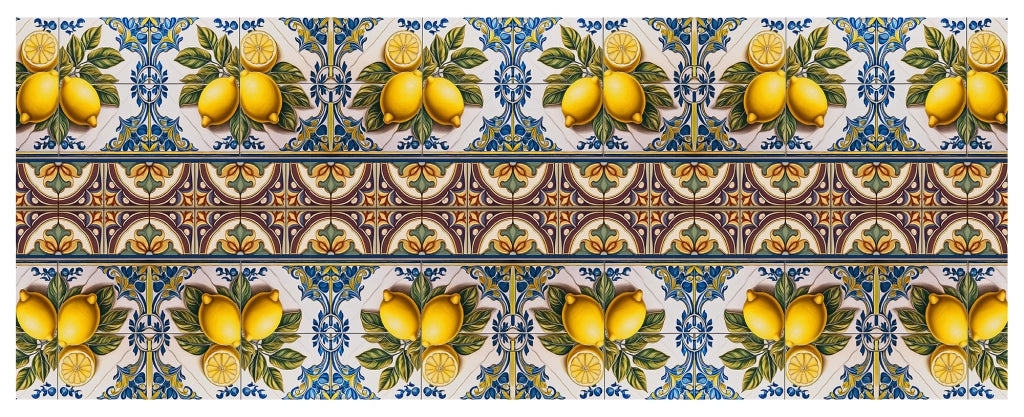 Tappeto Cucina Antiscivolo Made in Italy Passatoia Antimacchia Multiuso Corridoio Soggiorno Lavabile in Lavatrice - 50x100 - 164Lemonade