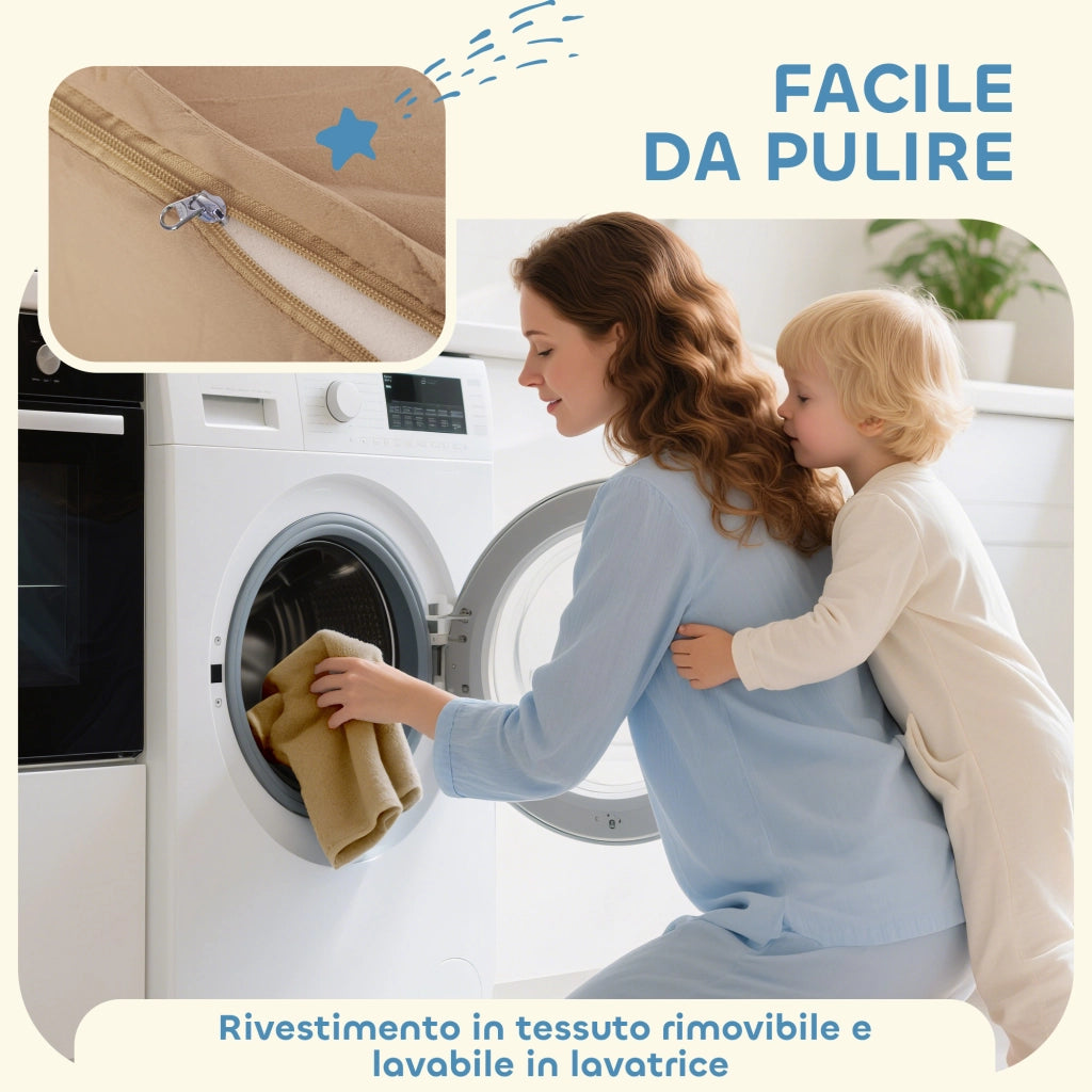 Set 8 Costruzioni Morbide ¨C Xylo ¨C Velluto Arancione per Bambini 0-3 Anni