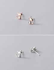 Orecchini per Gatti - Argento Sterling 925 - Minimalisti e Belli