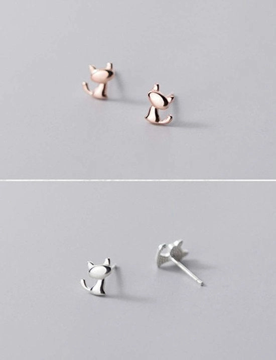 Orecchini per Gatti - Argento Sterling 925 - Minimalisti e Belli