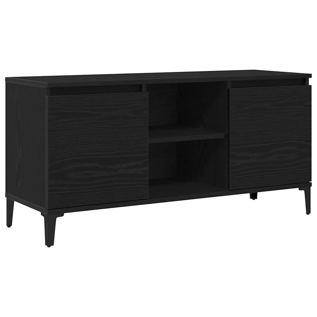 Mobile TV | Armadietto TV | Mobile Porta TV Rovere Nero 102 x 35 x 50 cm Legno multistrato
