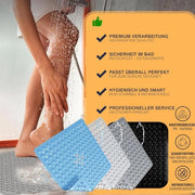Matte antiscivolo 53 x 53 cm - mat mat con ganci - resistente alla lavatrice - blu