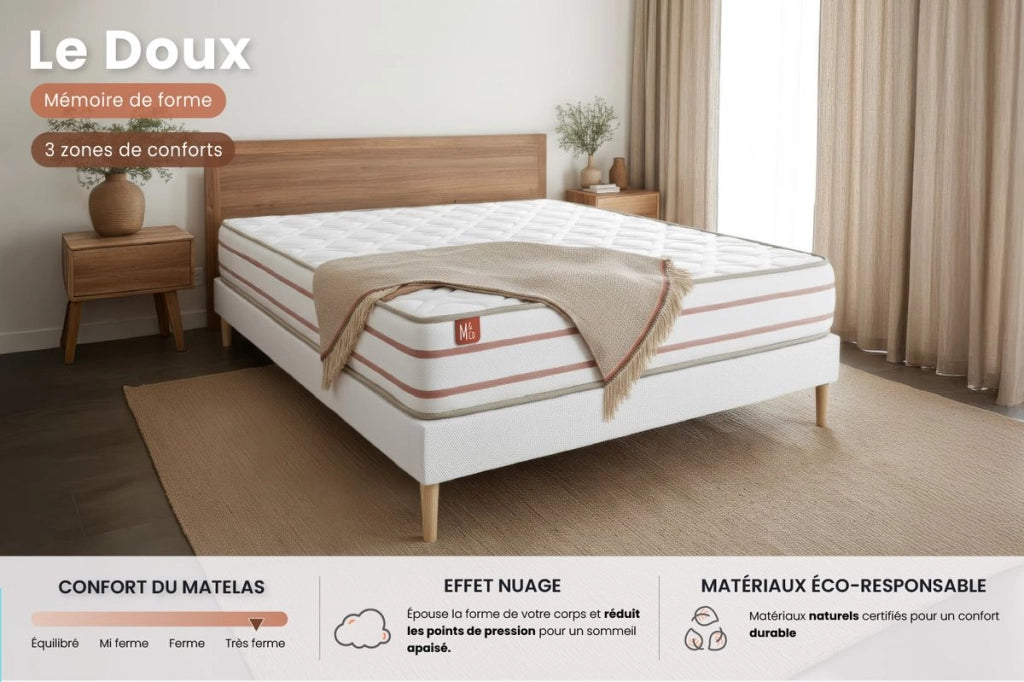 Set materasso e base 140x200 cm - Le Doux