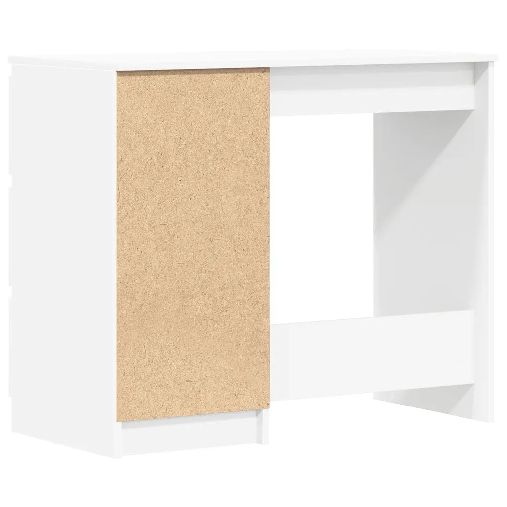 Scrivania Bianca 90x45x76 cm in Legno Multistrato 801373