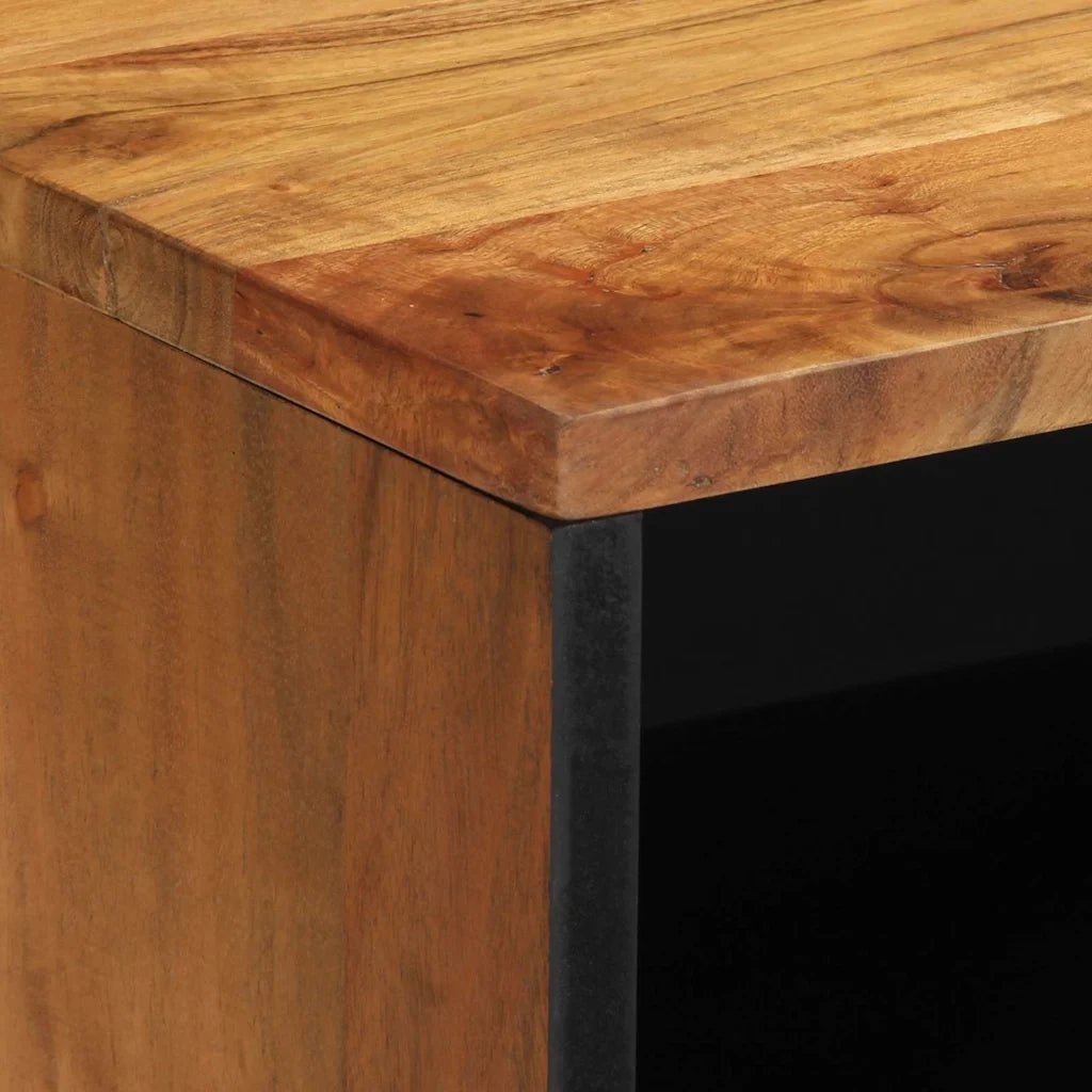 Unità TV con porta Legno di Acacia Massello 80 x 31,5 x 46 cm 4017771