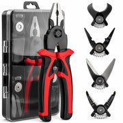 Pinze Pinza Multiuso 5 in 1 Con 5 Teste Intercambiabili con Custodia SJP8029