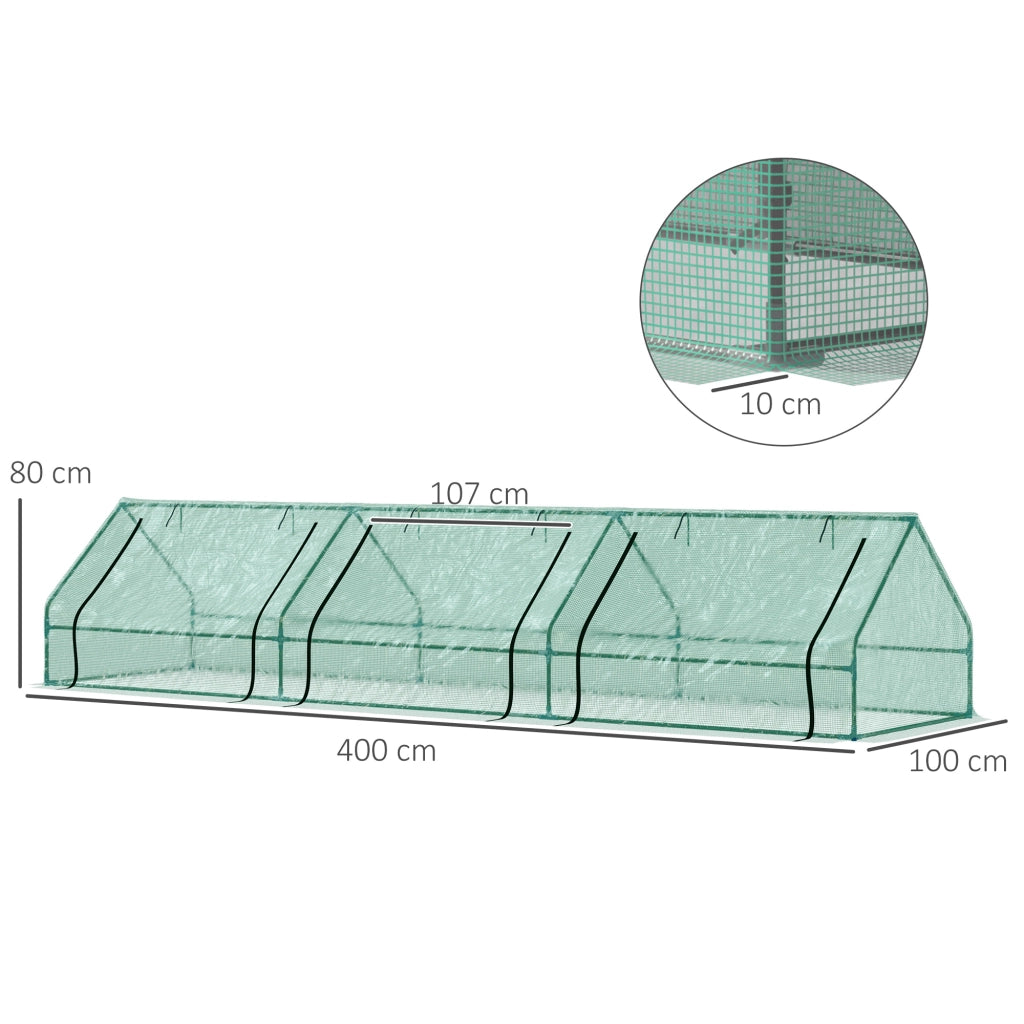 Serra per Giardino ¨C Minimal ¨C Verde 400x100x80 cm