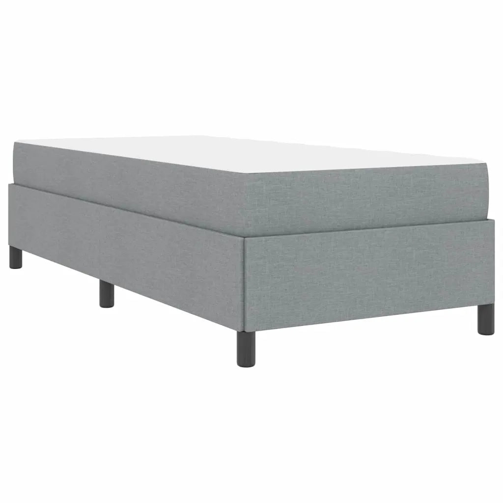 Letto a molle con materasso Grigio chiaro 90 x 190 cm Tessuto 3398822