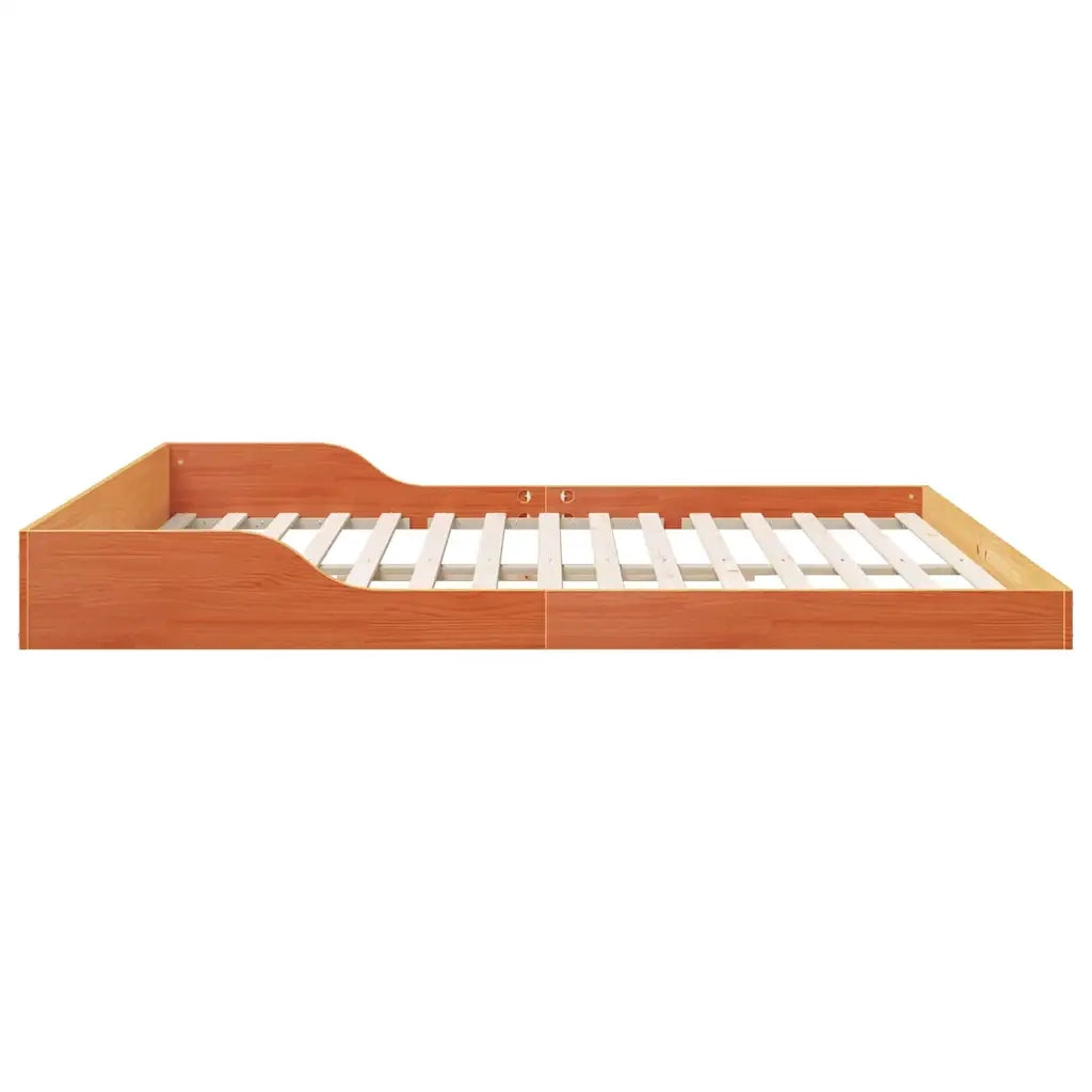Struttura del letto Marrone cerato 200 x 210 cm Pino massello 873363