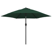 Ombrello | Parasolne a Sbalzo da Giardino con LED 3 m Verde