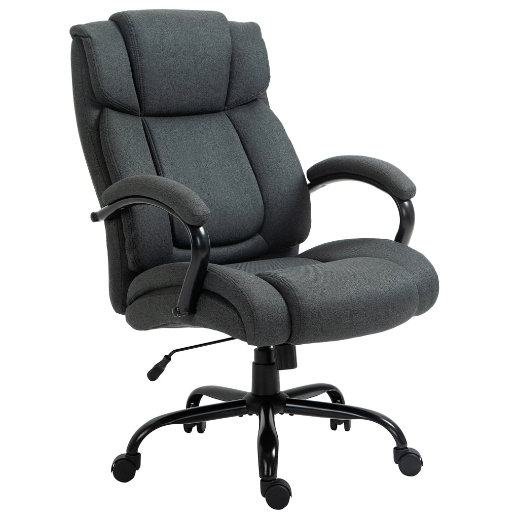 Sedia da ufficio ¨C Minimal ¨C grigio con braccioli imbottiti