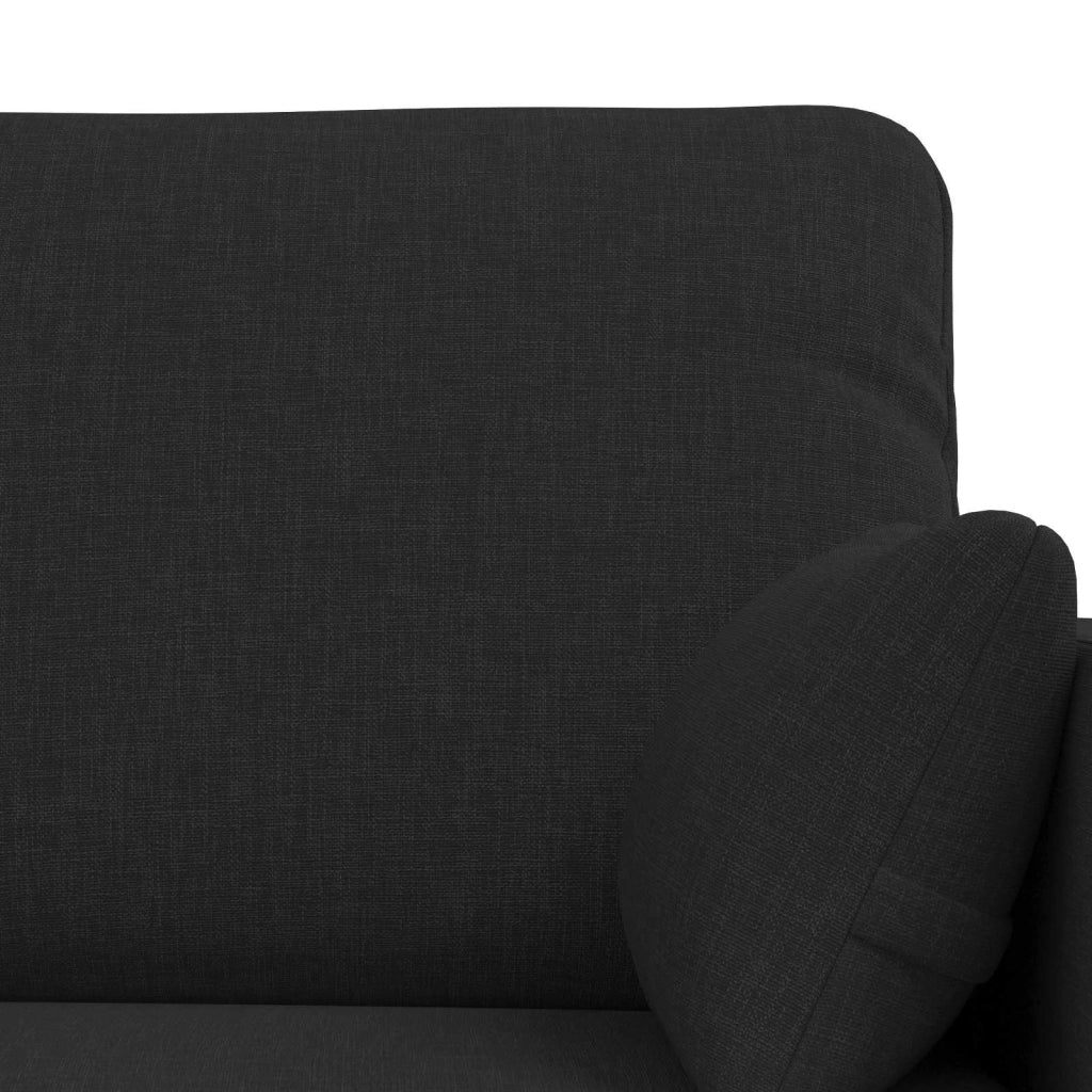 Set di divani 2 pcs Nero 198 x 78 x 80 cm Tessuto 3407583