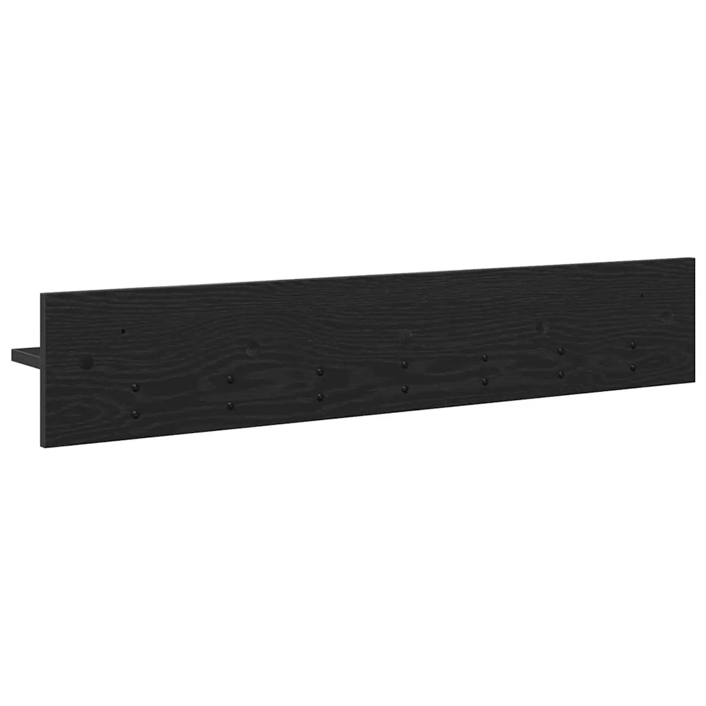 Appendiabiti a muro Rovere Nero 100 x 10,5 x 18 cm 874404