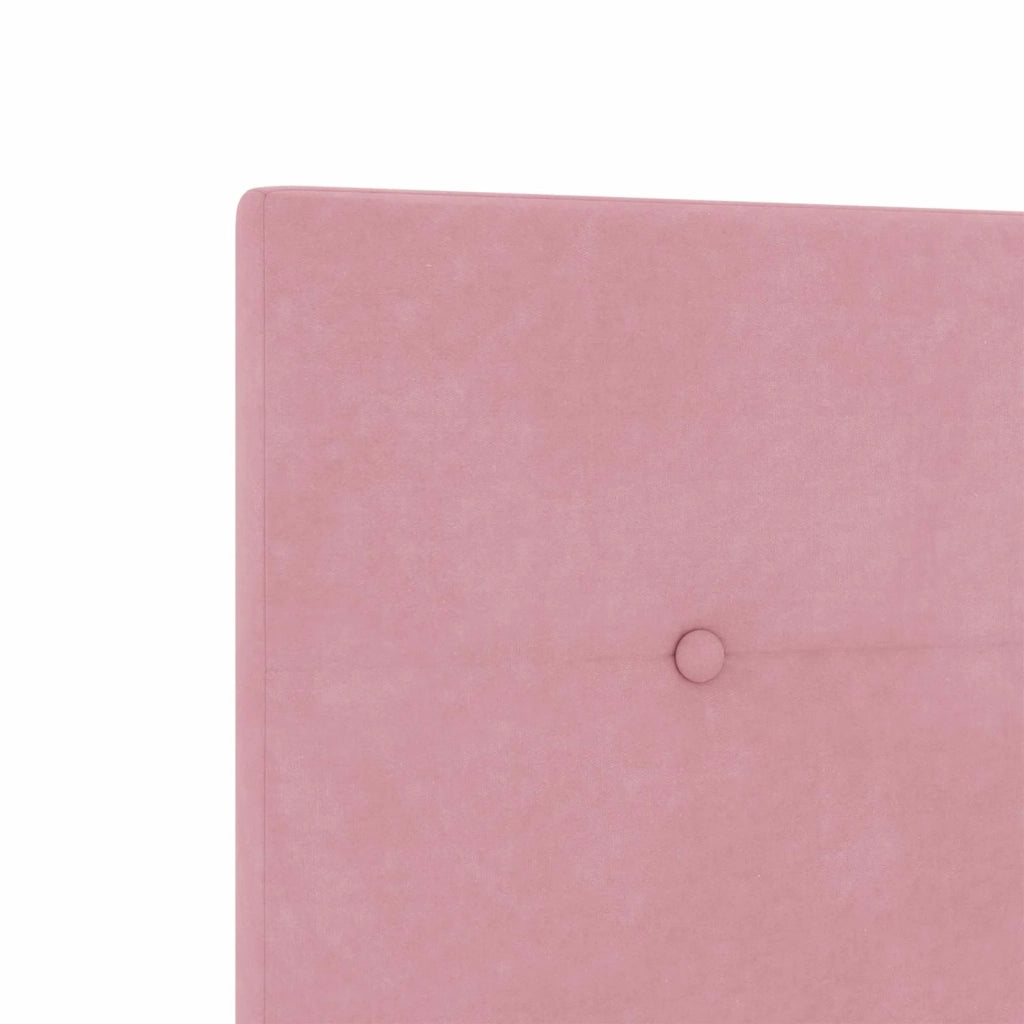 Letto ottomano con materasso Rosa 100 x 200 cm Velluto 3456542