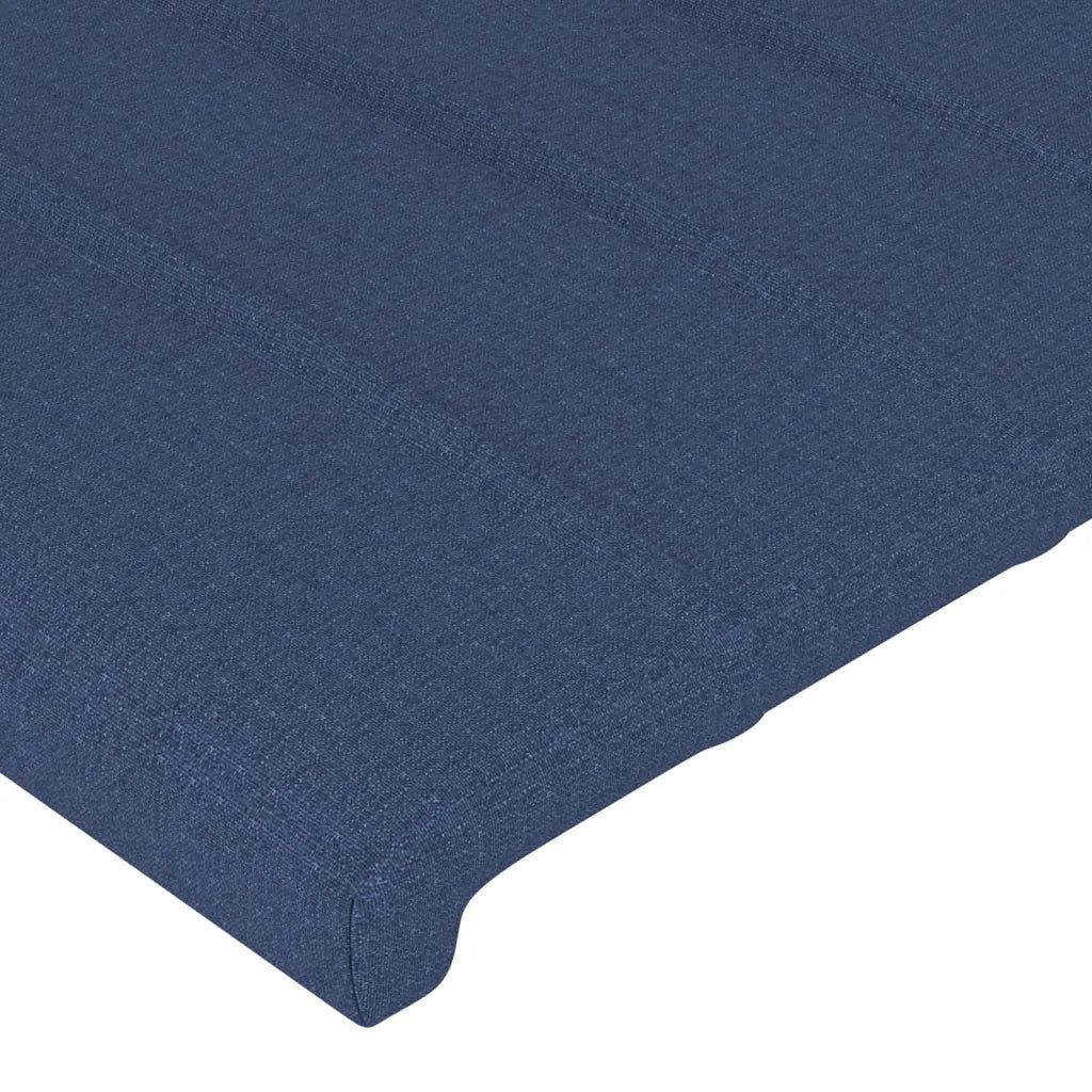 Testiera ad Orecchio Blu 203x23x118/128 cm in Tessuto 3118222