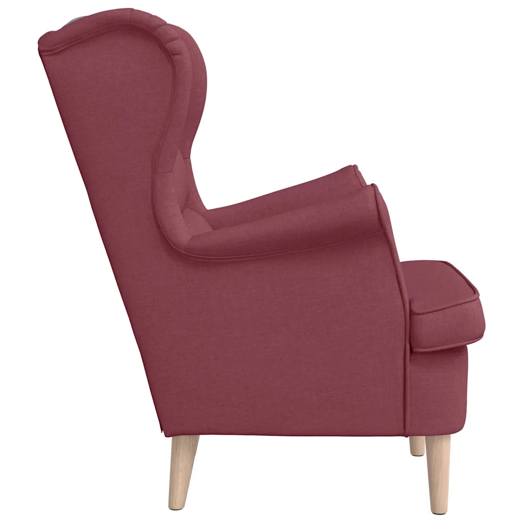 Poltrona Rosso Vino 74x84x100 cm in Tessuto 4016898