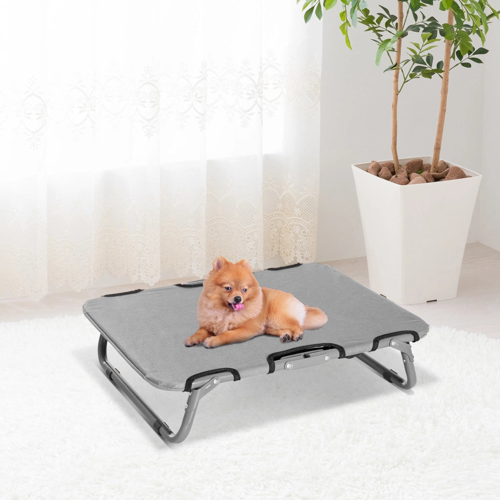 Letto per cani esterno pieghevole ¨C Minimal ¨C 59x46x15 cm grigio metallo