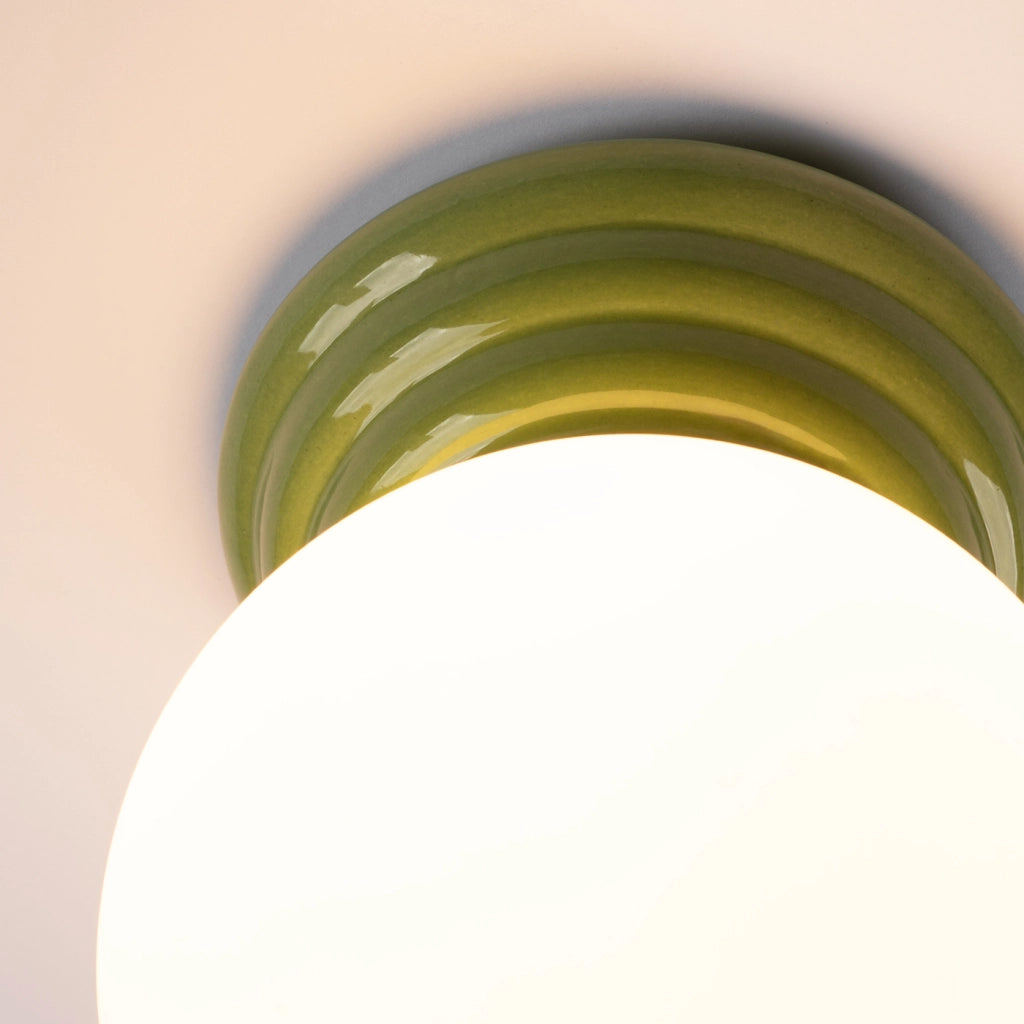 Lampada da soffitto ZORI verde IP44